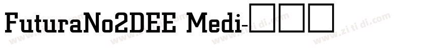 FuturaNo2DEE Medi字体转换